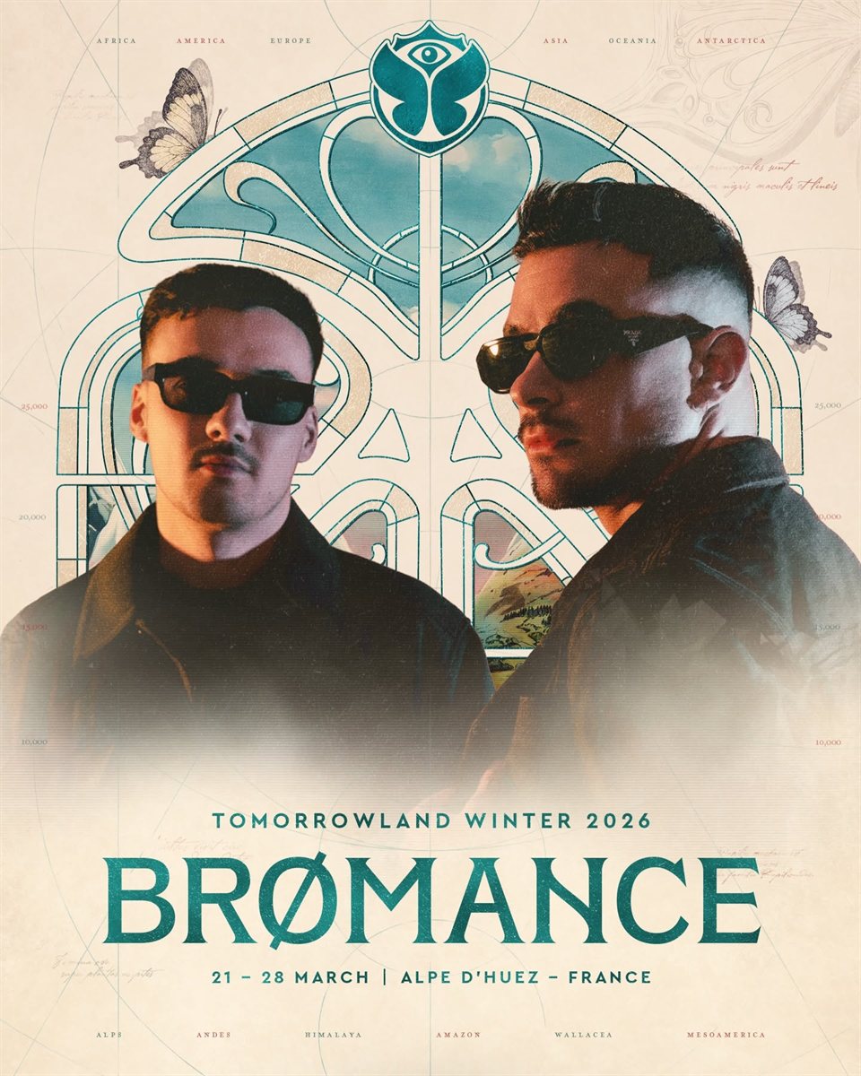 Affiche BRØMANCE, Tomorrowland Winter 2026, Alpe d'Huez